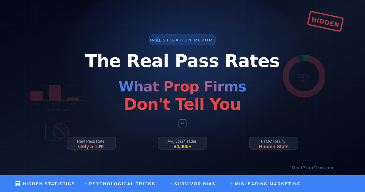The Real Pass Rates: What Prop Firms Don't Tell You (2024 Data)